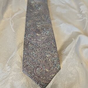 Paisley Patterned Tie - Multicolor